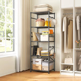 REIBII Wire Standing Storage Shelf for Bathroom, Kitchen & Laundry Room Heavy-Duty & Rust-Resistant Construction