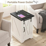 Nightstand with Portable Power Outlet