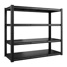 Reibii 60" W Heavy Duty Industrial Garage Shelving,Adjustable Metal Storage Shelves Racks for Garage, Warehouse, Basement