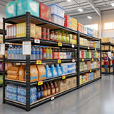 REIBII 48.2"W x 24“D Garage Storage Shelves, 3000LBS Heavy Duty Metal Shelving for Basement Warehouse Commercial