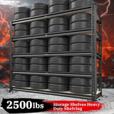 REIBII 3000lbs Storage Shelves Heavy Duty Shelving