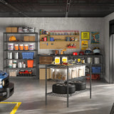 REIBII 36"W Metal Wire Racks, 6-Tier Adjustable Wire Shelves for Kitchen Pantry Basement