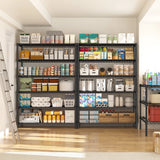 REIBII 36"W Metal Wire Racks, 6-Tier Adjustable Wire Shelves for Kitchen Pantry Basement