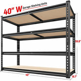 REIBII 40''W×20''D×60''H Garage shelf