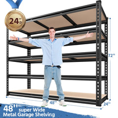 REIBII 48'' Super Wide Metal Garage Shelving