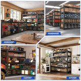 REIBII 5-Tier 48" W Metal Storage Shelves,2750LBS Adjustable Garage Shelving, For Basement, Warehouse, Workshop