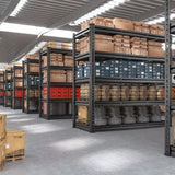 REIBII 5-Tier 48" W Metal Storage Shelves,2750LBS Adjustable Garage Shelving, For Basement, Warehouse, Workshop