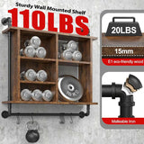 REIBII 4 Tier Floating Shelves for Wall Hold 110lbs