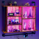 REIBII 4 Tier Floating Shelves for Wall