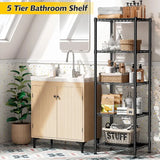 REIBII 5 Tier Bathroom Shelf