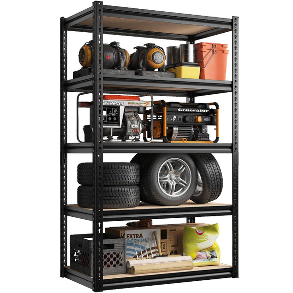 REIBII 72 All Metal Garage Shelving, 1750 Lbs Heavy Duty Adjustable R –  Reibii