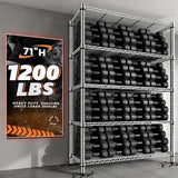 REIBII 72''H 1200lbs Heavy Duty Shelving Units Loads 1000lbs