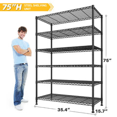REIBII 75''H Steel Shelving Units