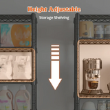 Reibii 18"W Metal Wire Shelving Units, 7-Tier Adjustable, 1176lbs Wire Rack for Pantry Kitchen Commercial