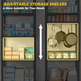 REIBII 12''W Wire Shelving Units, Set of 2 Metal Shelf, Narrow Metal Shelf, Adjusable Wire Storage Shelves for Pantry Kitchen Dorm