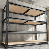REIBII Black Metal Shelving