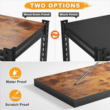 REIBII Heavy Duty Shelving with Different Colors On Both Sides Of The Wood Board