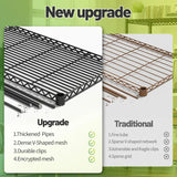 REIBII New upgrade 1510lbs Black All Steel Shelving Units