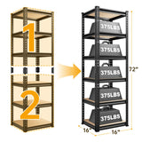 REIBII Shelving Units Loads 2250lbs