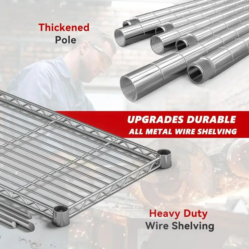 REIBIIUpgradedWireStorageShelvesforStorage