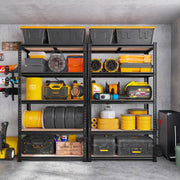 Reibii 5-Tier Boltless Shelving Units, 2020 lbs Adjustable Steel Garage Shelving Racks for Basement Kitchen Closet