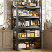 REIBII Storage Shelves Load 2020lbs, 5-Tier Adjustable Metal Shelving Units, Shelving Rack for Closet Kitchen Pantry