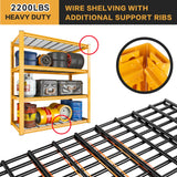 REIBII 2200Lbs Heavy Duty Wire Shelving 