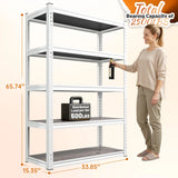 REIBII_2500lbs_Heavy_Duty_Boltless_Shelving_Adjustable_Laminated_Shelving--White