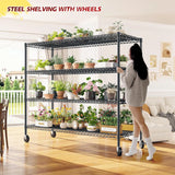 REIBII_2600lbs_Versatile_Wire_Shelves_with_Wheels