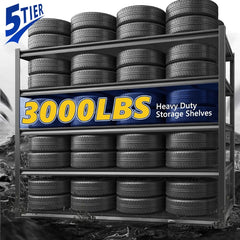 REIBII_3000lbs_Heavy_Duty_Garage_Shelving