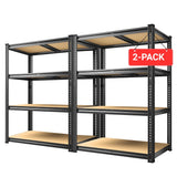 REIBII 4-Tier Freestanding Shelves, 1800lbs Boltless Shelving Units, Adjustable Metal Storage Rack for Garage Pantry Kitchen