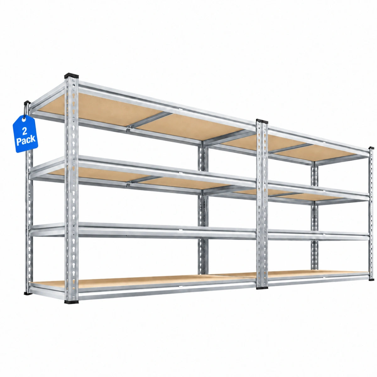 REIBII 40" W Storage Shelves, 2000lbs Heavy Duty Garage Shelving, Adjustable Metal Shelves For Basemnet Warehouse Commercial