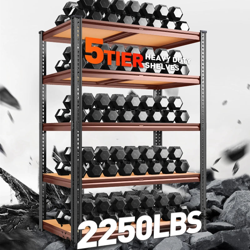 REIBII_5-Tier_Heavy_Duty_Garage_Shelving_Unit_2250lbs