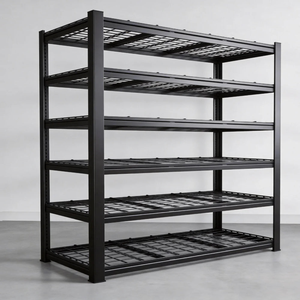 REIBII 60" W 6-Tier Heavy Duty Metal Shelving Unit