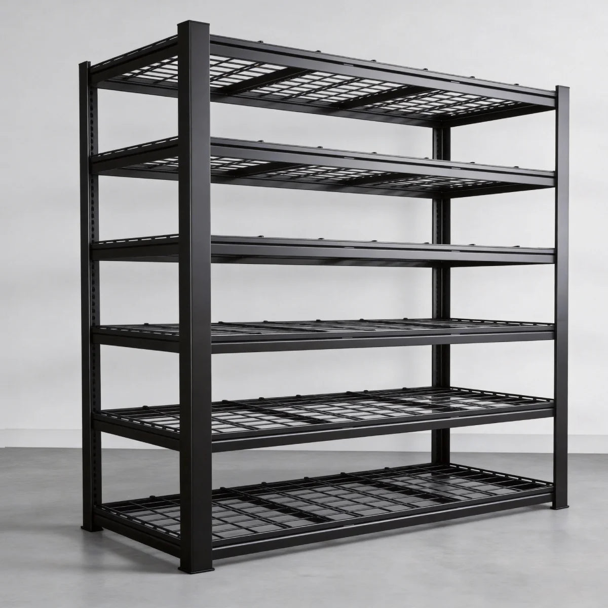 REIBII 60" W 6-Tier Heavy Duty Metal Shelving Unit