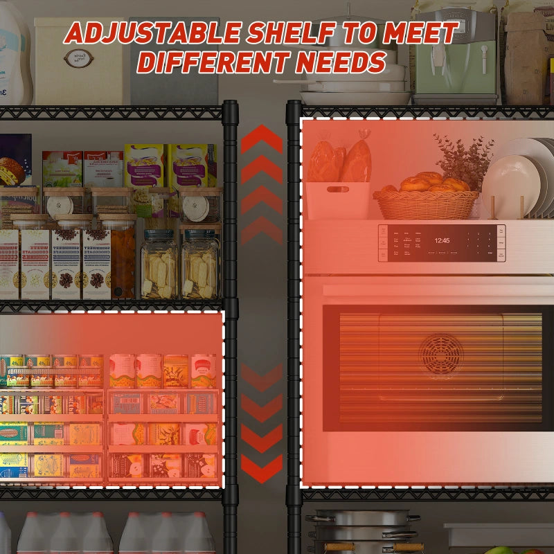 REIBII 60''W  Adjustable Wire Shelving