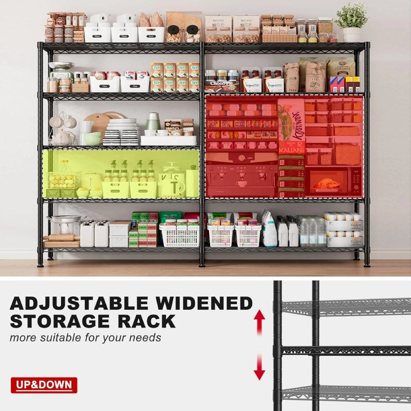 REIBII_72.8_W_Adjustable_Wire_Shelves_for_Storage
