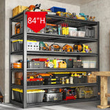 REIBII 55.2" W x 26"D 3500LBS Garage Storage Shelves  6-Tier Adjustable Garage Shelving for Basement, Warehouse