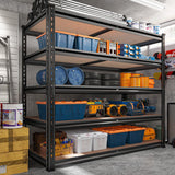 Reibii 40"W x 20"D Garage Storage Shelf, 2,500lbs Heavy Duty Garage Shelving, Adjustable Metal Shelves for Closet Pantry Kitchen