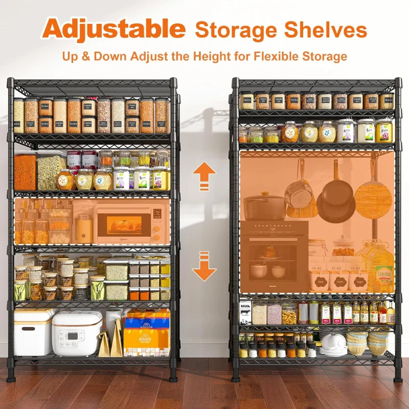 REIBII Adjustable Metal Shelves