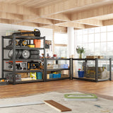 REIBII 35.5"W Boltless Shelving, 2250lbs Metal Shelving Rack, Adjustable Storage Shelves for Garage Pantry Kitchen