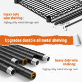 REIBII Heavy Duty Wire Shelving With High Quality Metal Storage Rack