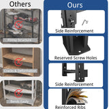 REIBII 60"W 8250 Lbs Heavy Duty Garage Shelving Units 3-Tier Storage Racks Adjustable For Garage, Warehouse Basement