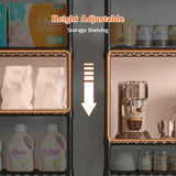 REIBII 24"W Wire Shelving Units,5-Tier Adjusatble, 850lbs Metal Wire Shelf for Kitchen Pantry Basement