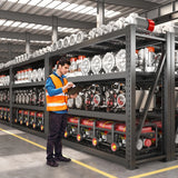 REIBII Metal Storage Shelves and  Industrial Shelving for Warehouse, Garage and Basement