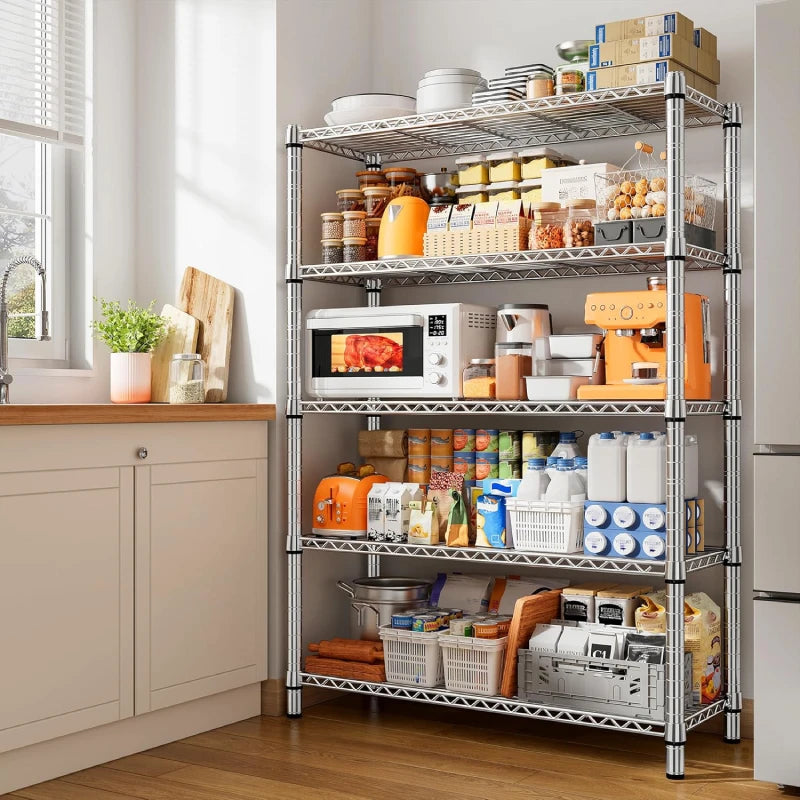 REIBII Metal storage rack​ enlarges storage space