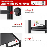 REIBII Shelf assembly process within 10 minutes.