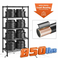 REIBII Super Strong Load-Bearing Heavy Duty Shelving 850LBS