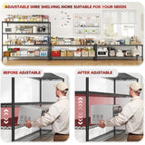 REIBII The height-adjustable storage shelf becomes an invaluable assistant in organizing your space