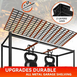 
REIBII steel metal shelving upgrades durable all metal garage shelving